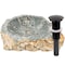 Novatto Natural Cobblestone Vessel Bathroom Sink with Oil Rubbed Bronze Drain and Sealer NOSV-CSORB - alternate 1